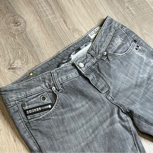 Women’s Diesel Cuddu Gray‎ Stretch Made In Italy Jeans Sz 28x32